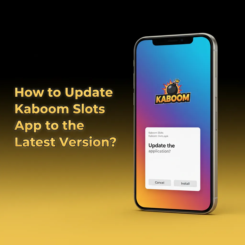 Android Kaboom Slots update: tap in-app prompt, confirm download, install, reopen; iOS PWA updates automatically.
