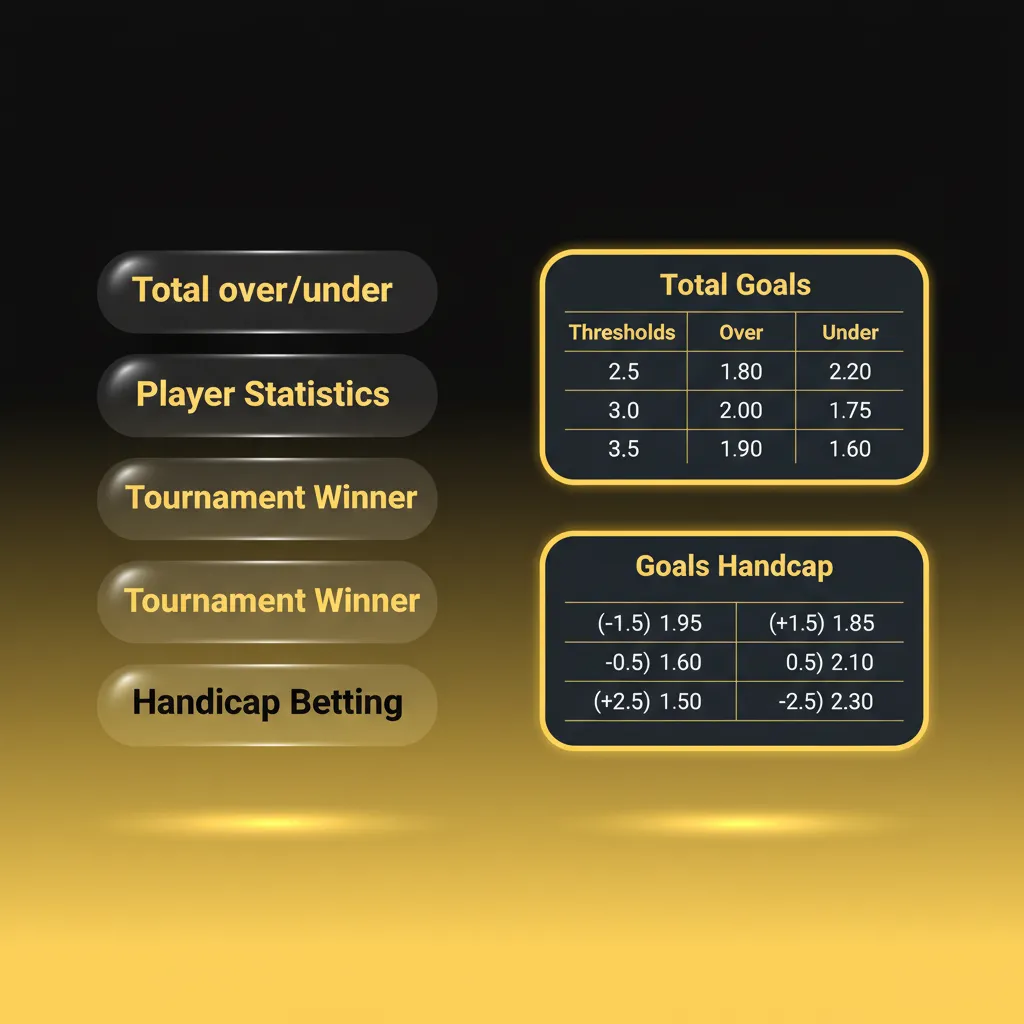 Types of bets infographic: Single, Accumulator (Parlay), System, with risk/return and stake sizing guidance.