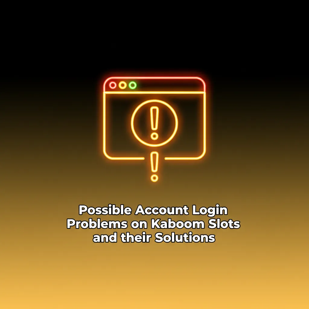 Table of common Kaboom Slots login problems and fixes: forgotten password, wrong login, no 2FA code, lockout, new device.