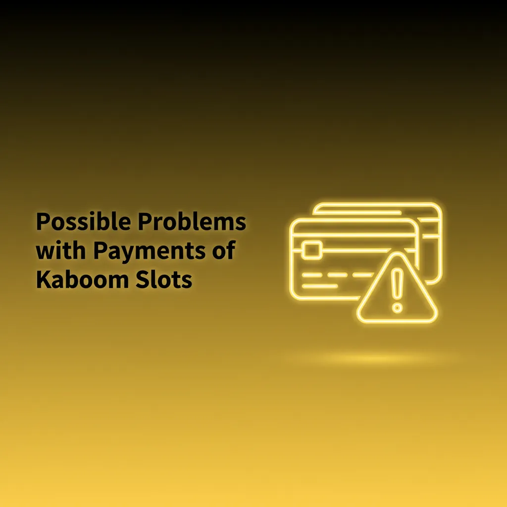 Graphic of Kaboom Slots UK payment issues: SCA declined, verification pending, bank delays, deposit-only, bonus wagering.