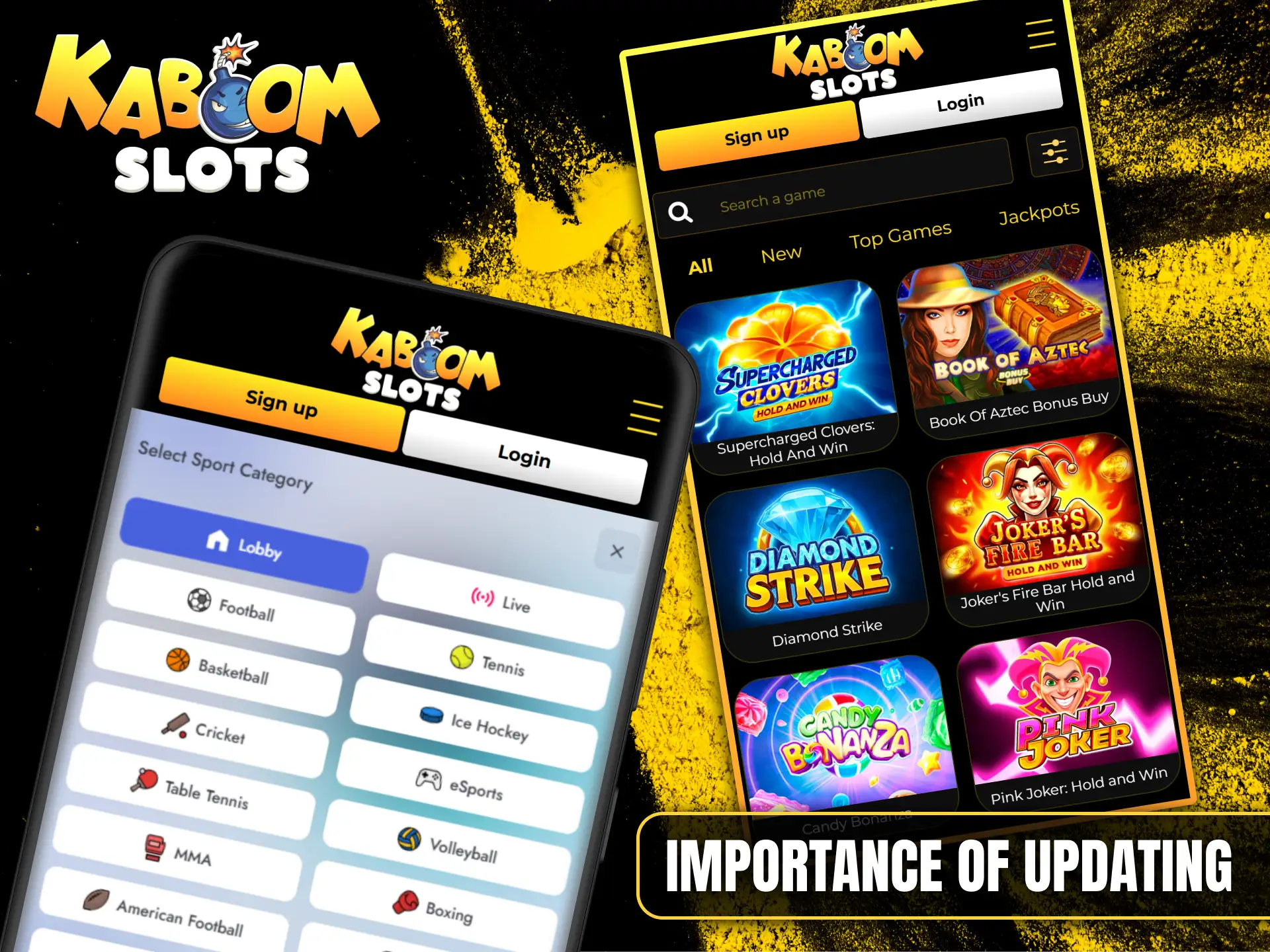 Find out why timely updates to the Kaboom Slots app guarantee the best gaming and betting experience.