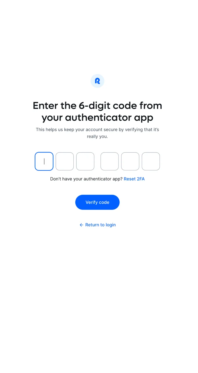 Complete the two-factor authentication to keep your Kaboom Slots account safe and secure.