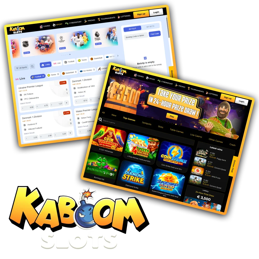 Discover Kaboom Slots for the best casino games and sports betting.