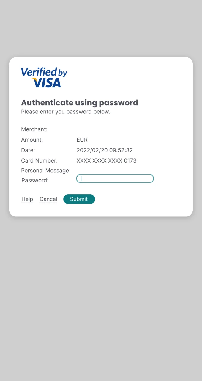 To complete a deposit into your Kaboom Slots account, please confirm the payment by authenticating with your password.