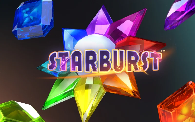 Enjoy the explosion of gems and frequent wins in the Starburst game at Kaboom Slots.